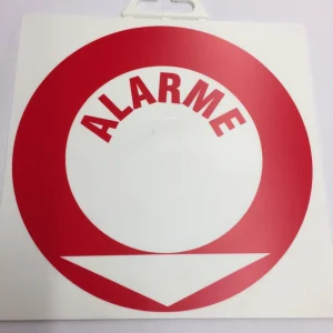 ‘PANNEAU”ALARME’PVC 200x200MM