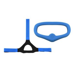 Ensemble Bandeau Tête Réglable & Coussin Facial pour Lunettes DJI FPV Goggles V2 – BLEU