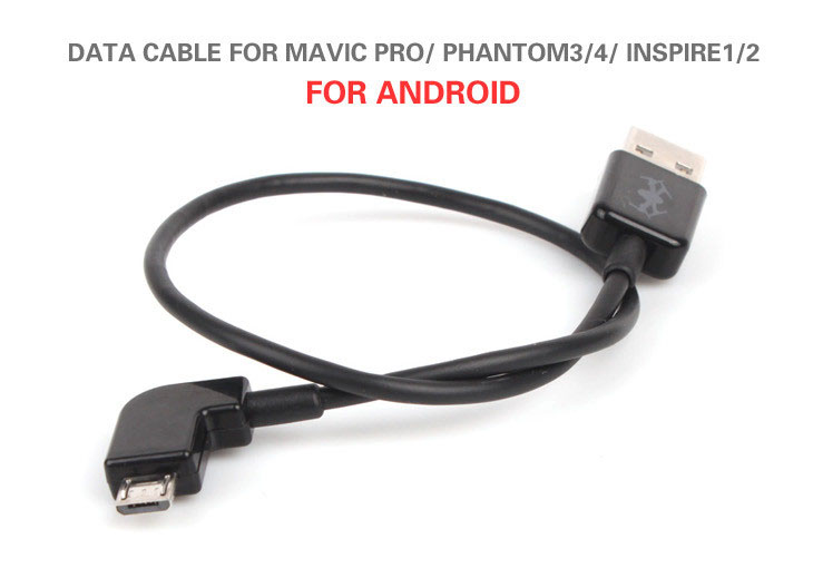 Câble Transmission Data vers Android pour DJI Spark Mavic Pro Phantom 3/4 Inspire