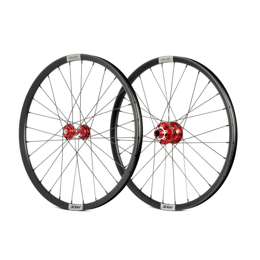 Paire de roues PRIDE Control V2 Exp Disk 15/10mm 20″ Black / Red