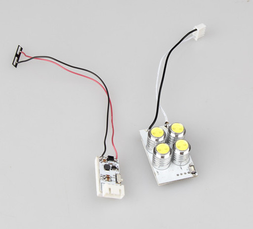 Phare Avant 4 LED Ultra Brillant avec Module de Réduction Tension pour DJI Phantom 3