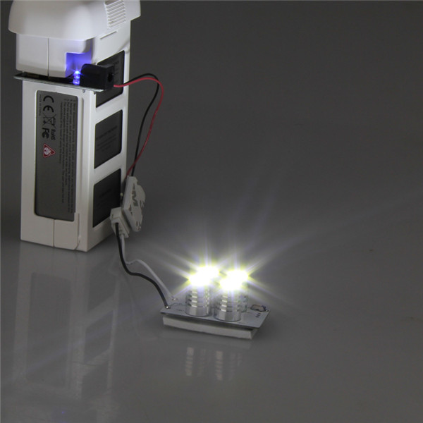 Phare Avant 4 LED Ultra Brillant avec Module de Réduction Tension pour DJI Phantom 3 – Image 2