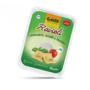 Giusto Senza Glutine Ravioli Pomodoro e Ricotta 250g – Pasta all’Uovo Ripiena Senza Glutine e Lattosio