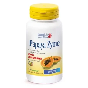 Longlife Papaya Zyme integratore di enzimi 120 Tavolette