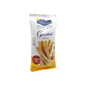 Piaceri Mediterranei Grissini Integrali 160g – Croccanti e Gustosi Grissini con Farina di Grano Saraceno Integrale